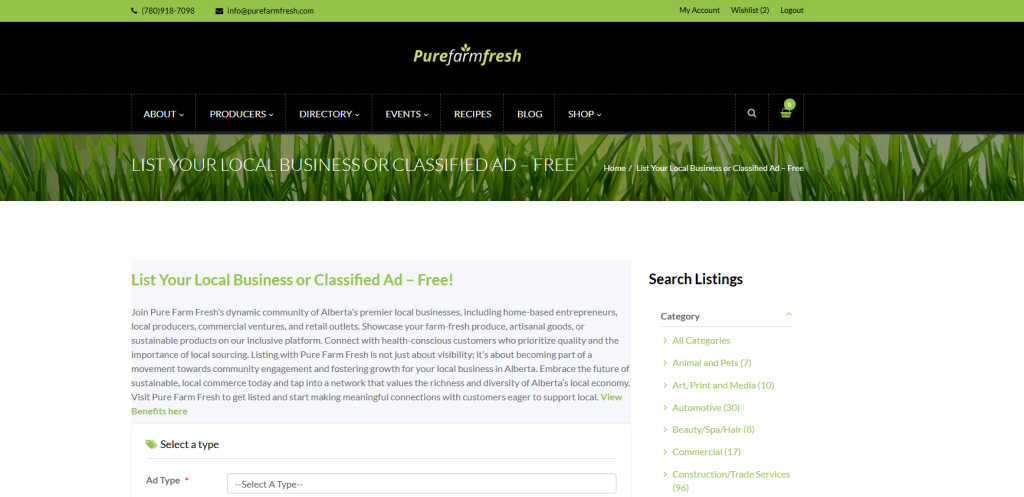 Showcase Your Local Business and Connect with Customers - Pure Farm Fresh