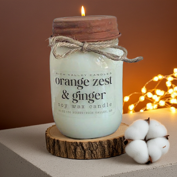 orange zest with ginger
