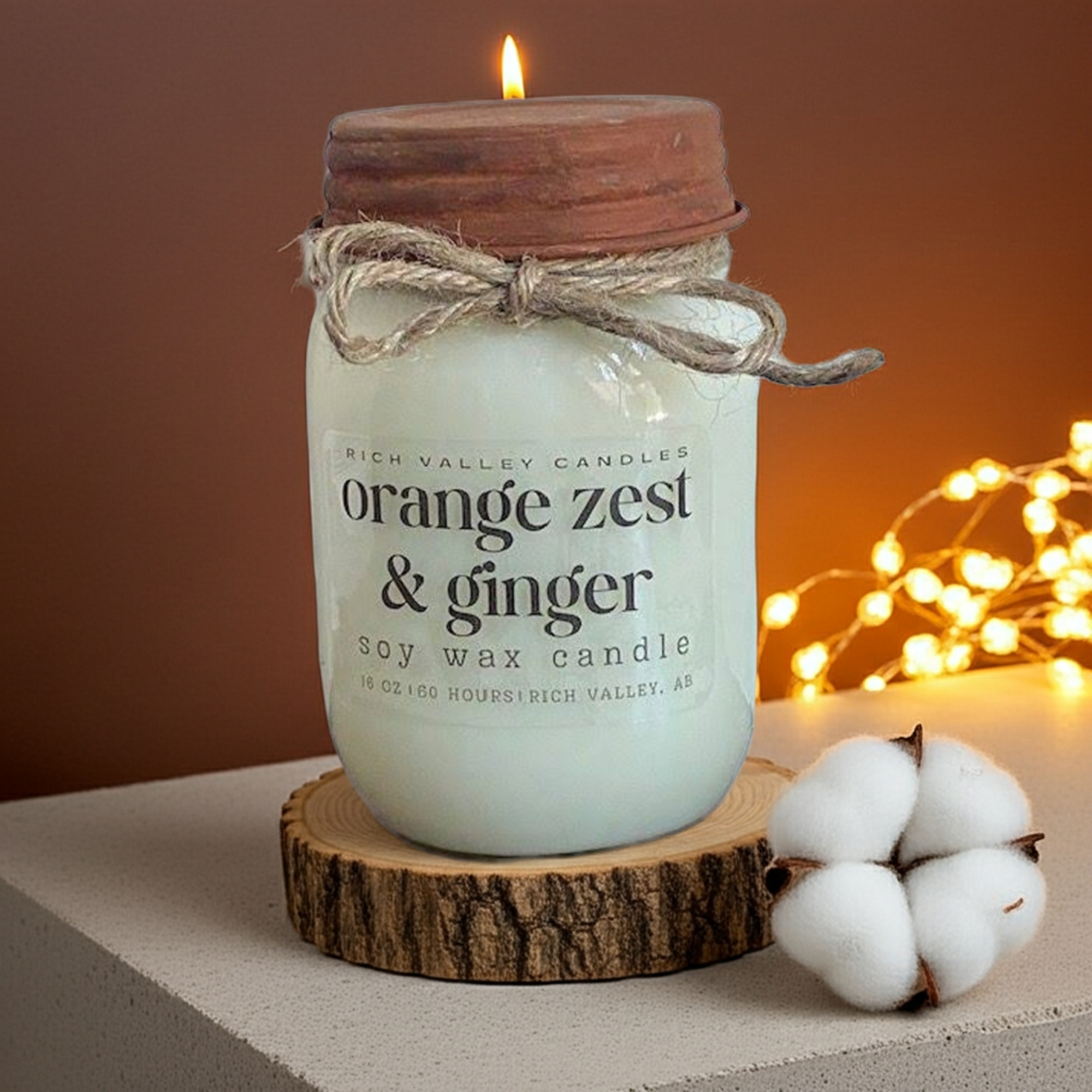orange zest with ginger