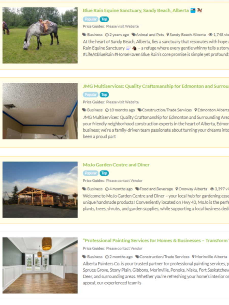 Classified & Directory Listings