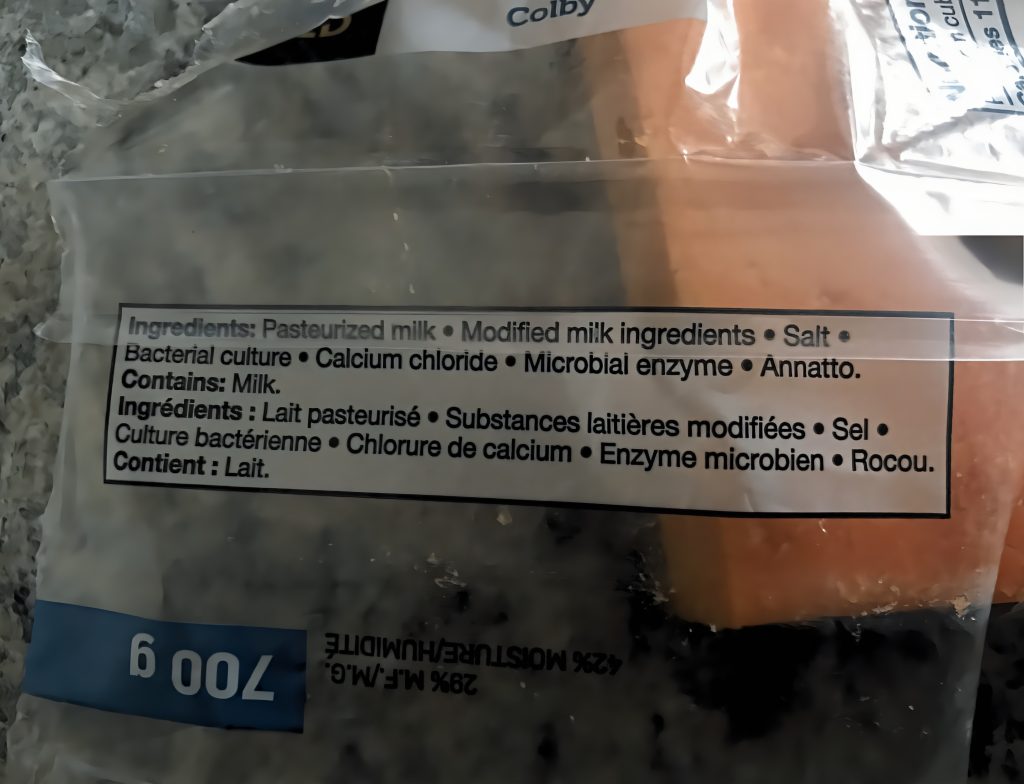 Cheese label