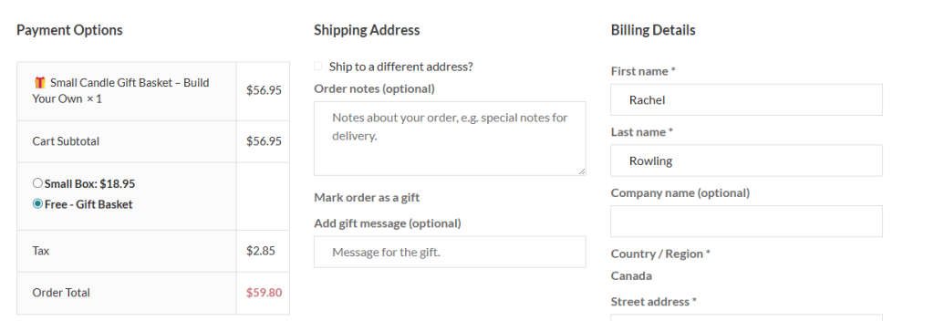 Custom Message