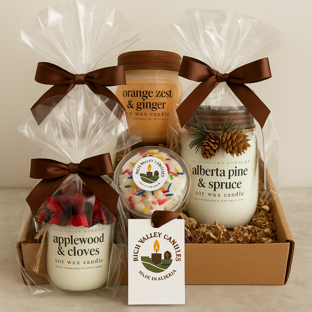 Rich Valley Candles gift basket