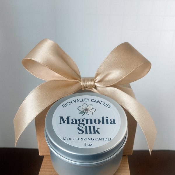 Magnolia Massage Oil and Skin Moisturizing Candle