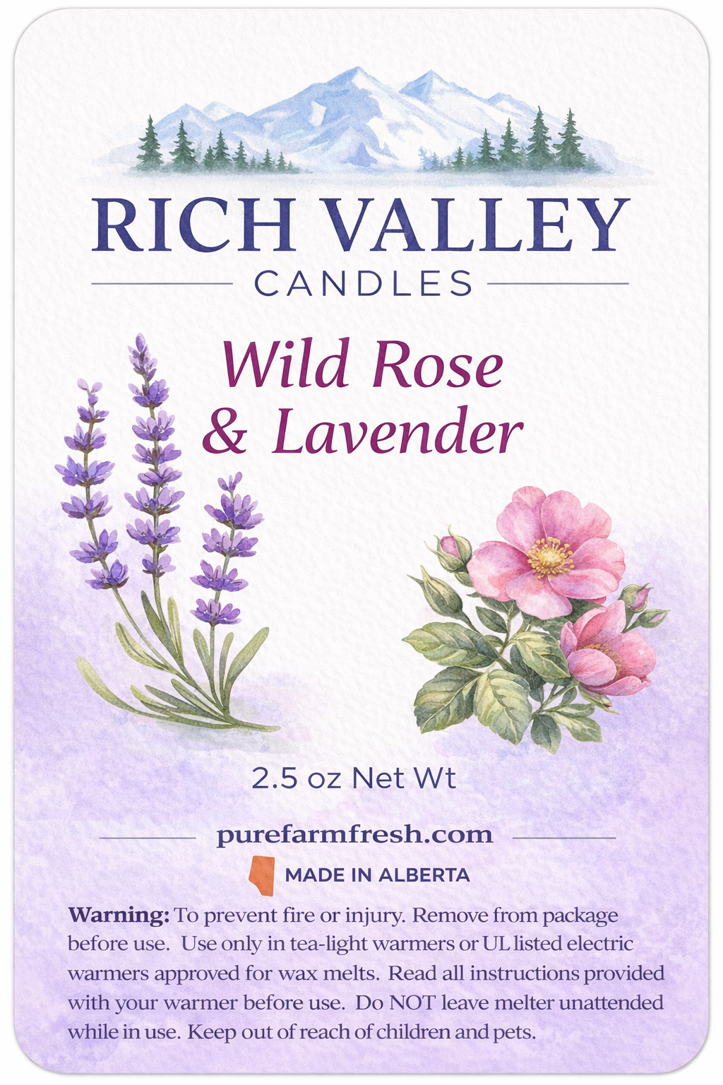 wild rose and lavendar wild rose and lavendar